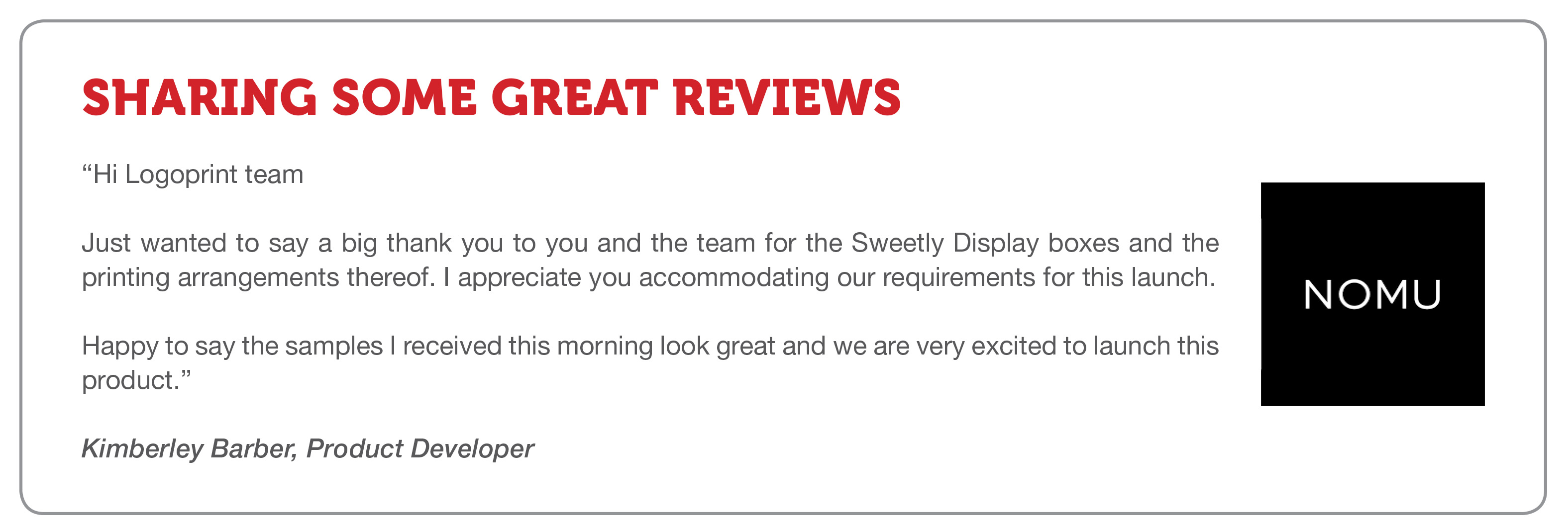 Sharing some great reviews